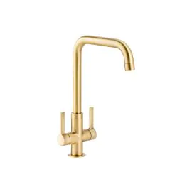 Abode Pico Quad Monobloc Mixer Tap Brushed Brass AT2136