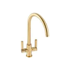 Abode Globe Monobloc Mixer Tap Brushed Brass AT2140