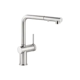 Abode Fraction Pull-Out Mixer Tap Brushed Nickel AT2157