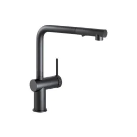 Abode Fraction Pull-Out Mixer Tap Matt Black AT2159