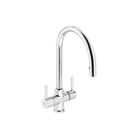 Abode Zest Monobloc Pull-Out Kitchen Mixer Tap Chrome AT2164