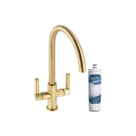 Abode Globe Aquifier Mixer Tap Brushed Brass AT2175