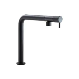 Abode Agilis Single Lever Mixer Tap Matt Black AT2186
