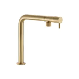 Abode Agilis Single Lever Mixer Tap Brushed Brass AT2188