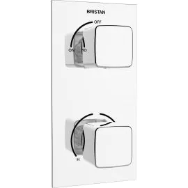 Bristan Cobalt Thermostatic Recessed Dual Control Shower Valve COB SHCVO C 
