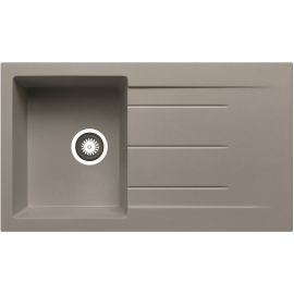 Prima+ Compact Granite 1B & Drainer Inset Sink Light Grey CPR347