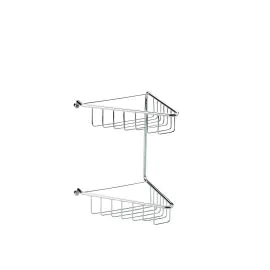 Vasca Angolo 2-Tier Corner Shower Caddy - Chrome