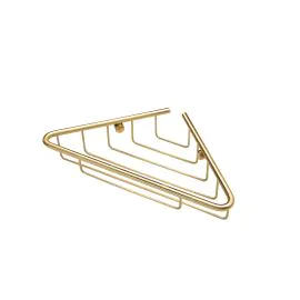 Vasca Angolo 1-Tier Corner Shower Caddy - Brushed Brass