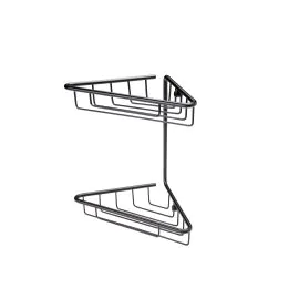 Vasca Angolo 2-Tier Corner Shower Caddy - Black