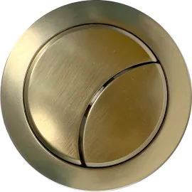 Vasca Dual Push Button Cover (Rod) - Brushed Brass