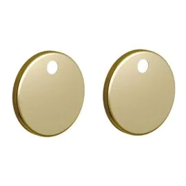 Vasca Toilet Seat Cover Caps - Brushed Brass