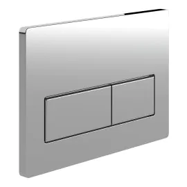 Vasca Rectangle Push Button Flushplate - Chrome