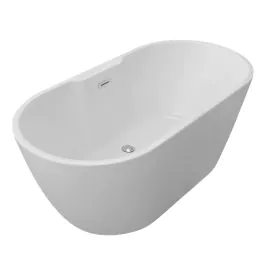 Vasca Alessio Freestanding 1655x745x580mm 0TH Bath - Gloss White