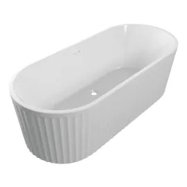 Vasca Flauto Fluted Freestanding 1700x750x570mm 0TH Bath
