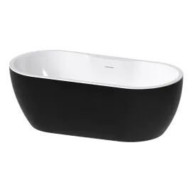 Vasca Freestanding 1650x745x580mm 0TH Bath - Gloss Black