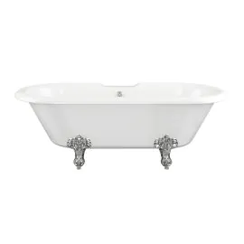 Vasca Kosmo Freestanding 1690x740x620mm 2TH Bath w/Feet - White