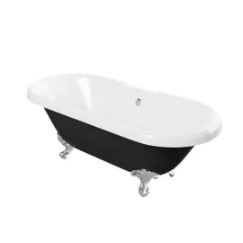 Vasca Kosmo Freestanding 1690x740x620mm 2TH Bath w/Feet - Black