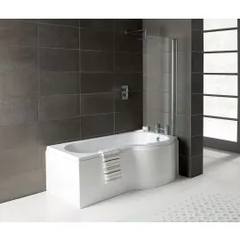 Vasca P-Shape Single End 1700x700-850x410mm 0TH Bath Only (RH)
