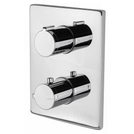 Vema Rectangular Two Outlet Thermostatic Mixer Valve DICM0444