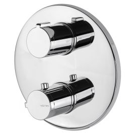 Vema Round Two Outlet Thermostatic Mixer Valve DICM0446