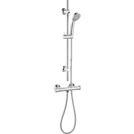 Vasca Valore Thermostatic Bar Mixer Shower - Chrome