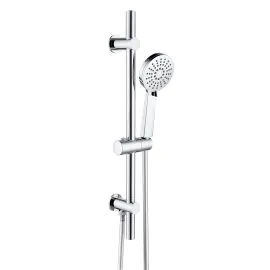 Vasca Urus Round Riser Rail Kit w/Elbow & 3 Mode Handset - Chrome