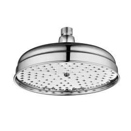 Vasca 200mm Round Traditional Showerhead - Chrome