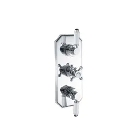 Vasca 1863 Traditional Lever Thermostatic Two Outlet Shower Valve - Chrome