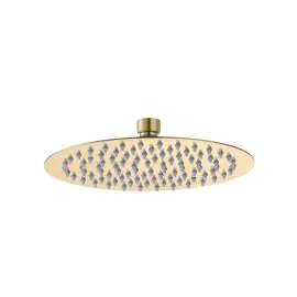 Vasca Urus 250mm Round Ultraslim Showerhead - Brushed Brass