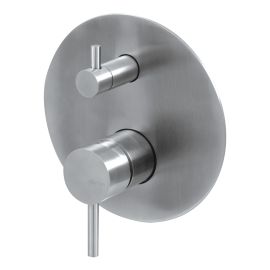 Vema Tiber Two Outlet Shower Mixer w/Diverter - St/Steel DICM0754