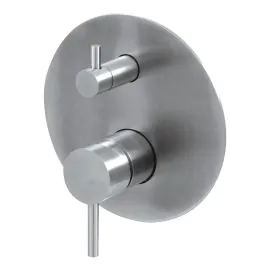 Vema Tiber Two Outlet Shower Mixer w/Diverter - St/Steel DICM0754