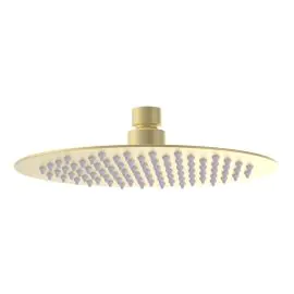 Vasca Urus 200mm Round Ultraslim Showerhead - Brushed Brass