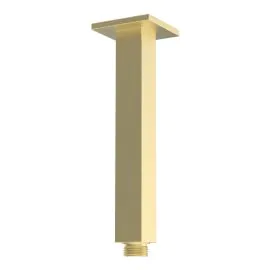 Vasca Cosmo 180mm Square Ceiling Arm - Brushed Brass