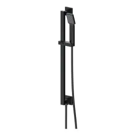 Vasca Cosmo Square Riser Rail Kit w/Elbow & Handset - Matt Black