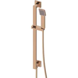 Vasca Cosmo Square Riser Rail Kit w/Elbow & Handset - Brushed Bronze