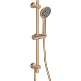 Vasca Urus Round Riser Rail Kit w/Elbow & 3 Mode Handset - Brushed Bronze