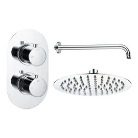 Vasca Urus Round Shower Valve & Kit Pack 1 - Chrome