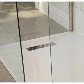 Envy Linear Tray Waste & Cover - Chrome