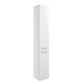 Vasca Fino 350mm Floor Standing 2 Door Tall Unit - White Gloss 