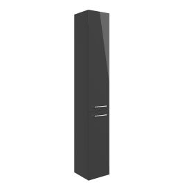 Vasca Fino 350mm Floor Standing 2 Door Tall Unit - Anthracite Gloss 