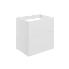 Vasca Sicily 590mm Wall Hung 2 Drawer Basin Unit (No Top) - Matt White 