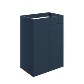Vasca Sicily 590mm Floor Standing 2 Door Basin Unit (No Top) - Matt Deep Blue 