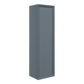Vasca Punto 345mm Wall Hung 1 Door Tall Unit - Matt Storm Blue 