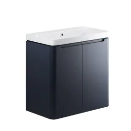 Vasca Aquino 805mm 2 Door Floor Standing Basin Unit - Matt Indigo 