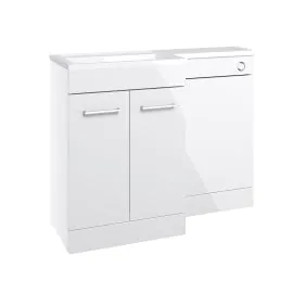 Vasca Fino 1000mm F/S L-Shape Pack & Basin (RH) - White Gloss 