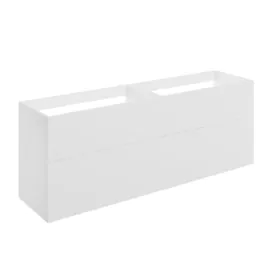 Vasca Sicily 1180mm Wall Hung 4 Drawer Basin Unit (No Top) - Matt White 