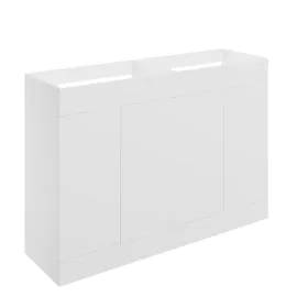 Vasca Sicily 1180mm Floor Standing 4 Door Basin Unit (No Top) - Matt White 
