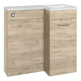 Vasca Fino 900mm F/S L-Shape Pack & Basin (RH) - Oak 