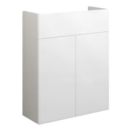 Vasca Liscio 500mm Slim Basin Unit - White Gloss (Grey Cab) 