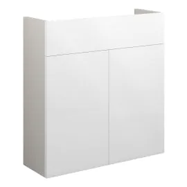Vasca Liscio 600mm Slim Basin Unit - White Gloss (Grey Cab) 